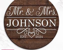Couple Monogram Wall Sign