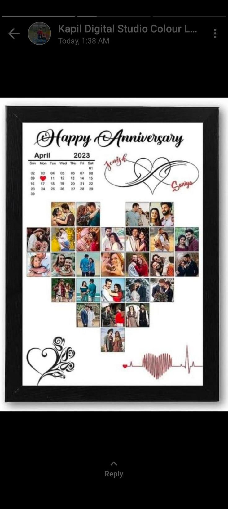 Anniversary Milestone Frame