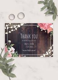 Thank You Wooden Card