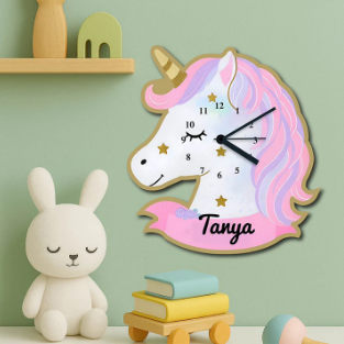 Kids Room Name Clock