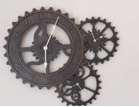  Industrial Gear Wall Clock