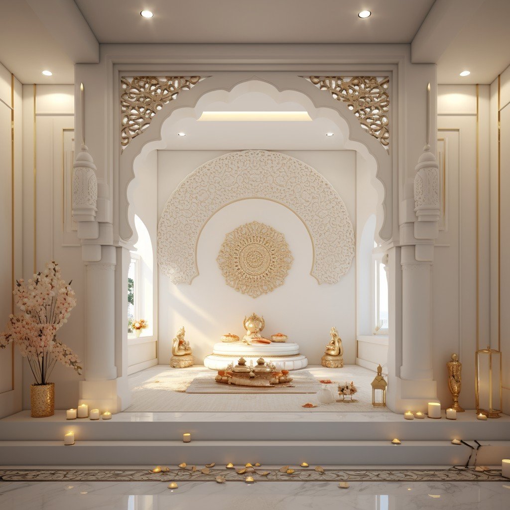 Complete Mandir Backdrop Set