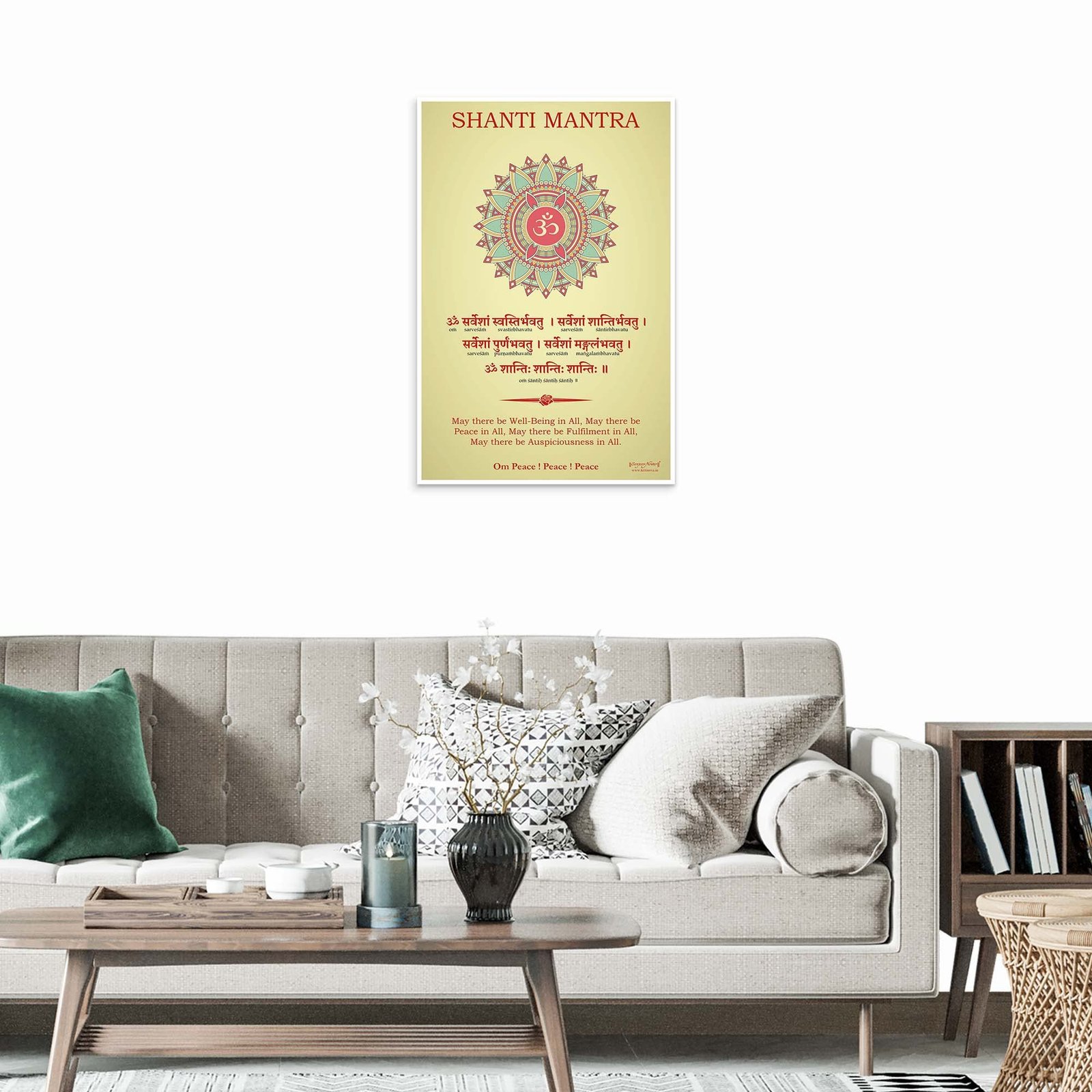 Shanti Mantra Plaque