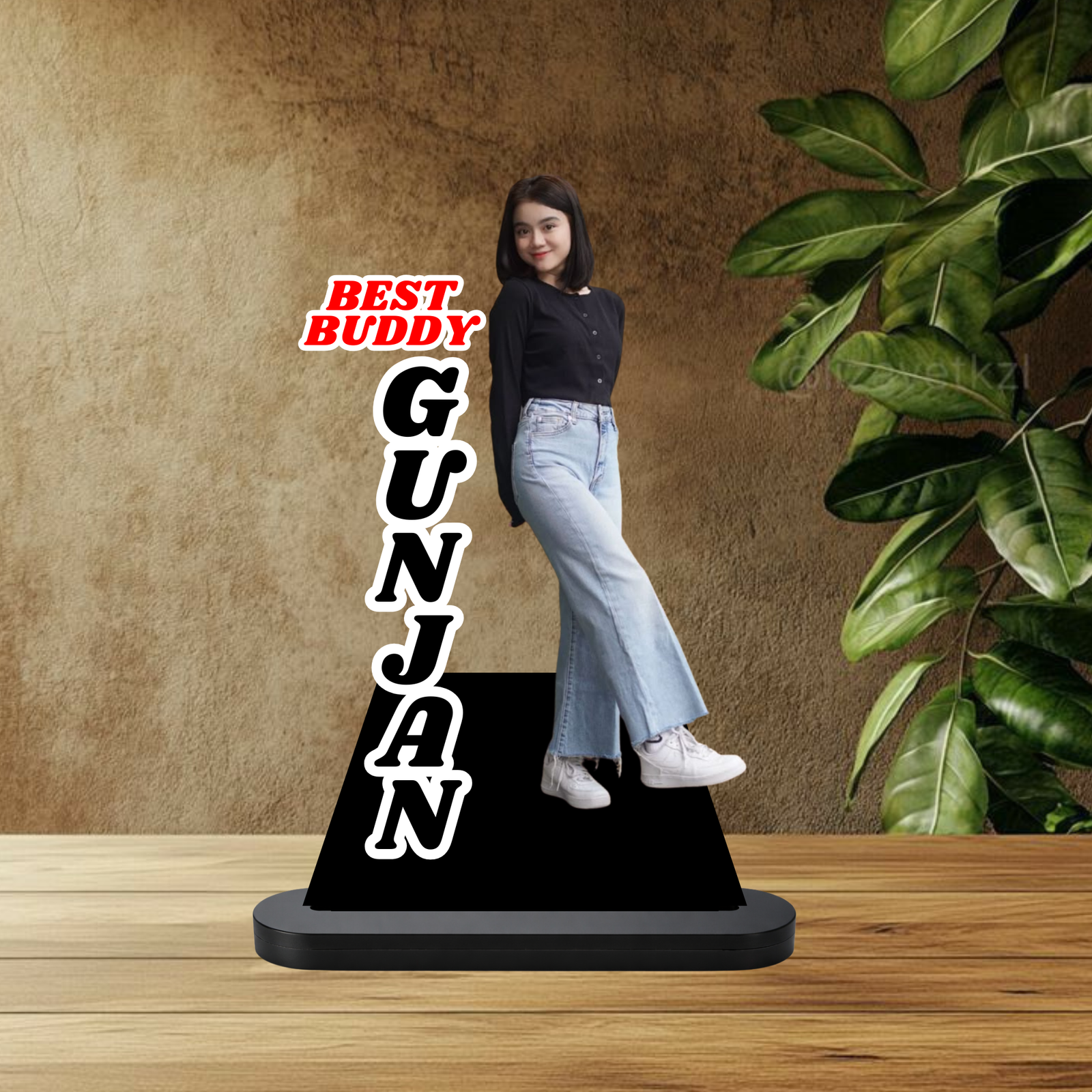 Personalized MDF Birthday Photo Cut-Out Stand for Girls